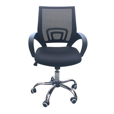 Tate Black Mesh Office Chair - Ergonomic Comfort with Sleek Swivel Design