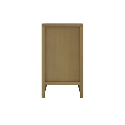 Shore Latte Cabinet Pine Veneer Weave Front Matte Grain Finish