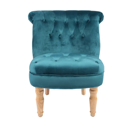 Charlotte Velvet Chair Available in Mustard, Teal, Blue, Beige, Silver