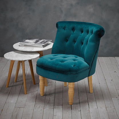 Charlotte Velvet Chair Available in Mustard, Teal, Blue, Beige, Silver