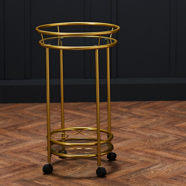 Collins Drinks Trolley In Gold or Silver