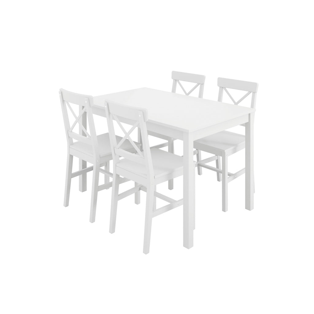 Crawford White 4 Seater Dining Table