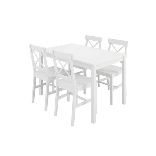 Crawford White 4 Seater Dining Table