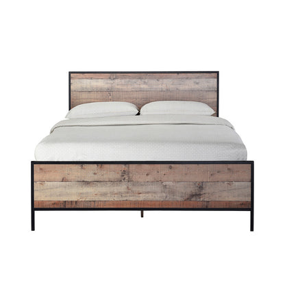 Hoxton Distressed Oak Effect Bed & Bedroom Furniture