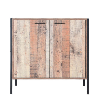 Hoxton Distressed Oak Effect Contemporary Industrial Living Room Furniture