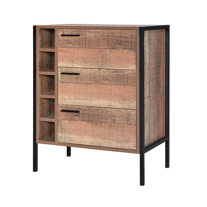 Hoxton Distressed Oak Effect Contemporary Industrial Living Room Furniture