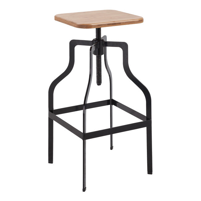 Shoreditch Industrial Style Bar Stool Available In Black Or White With Metal Legs