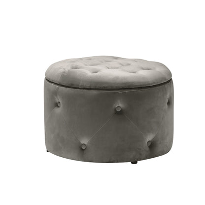 Cleo Storage Pouffe Available in Charcoal or Pink