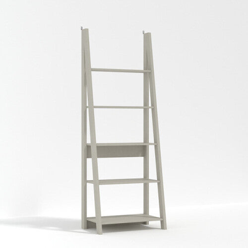 Tiva Grey Ladder Shelving Unit With 4 Shelves