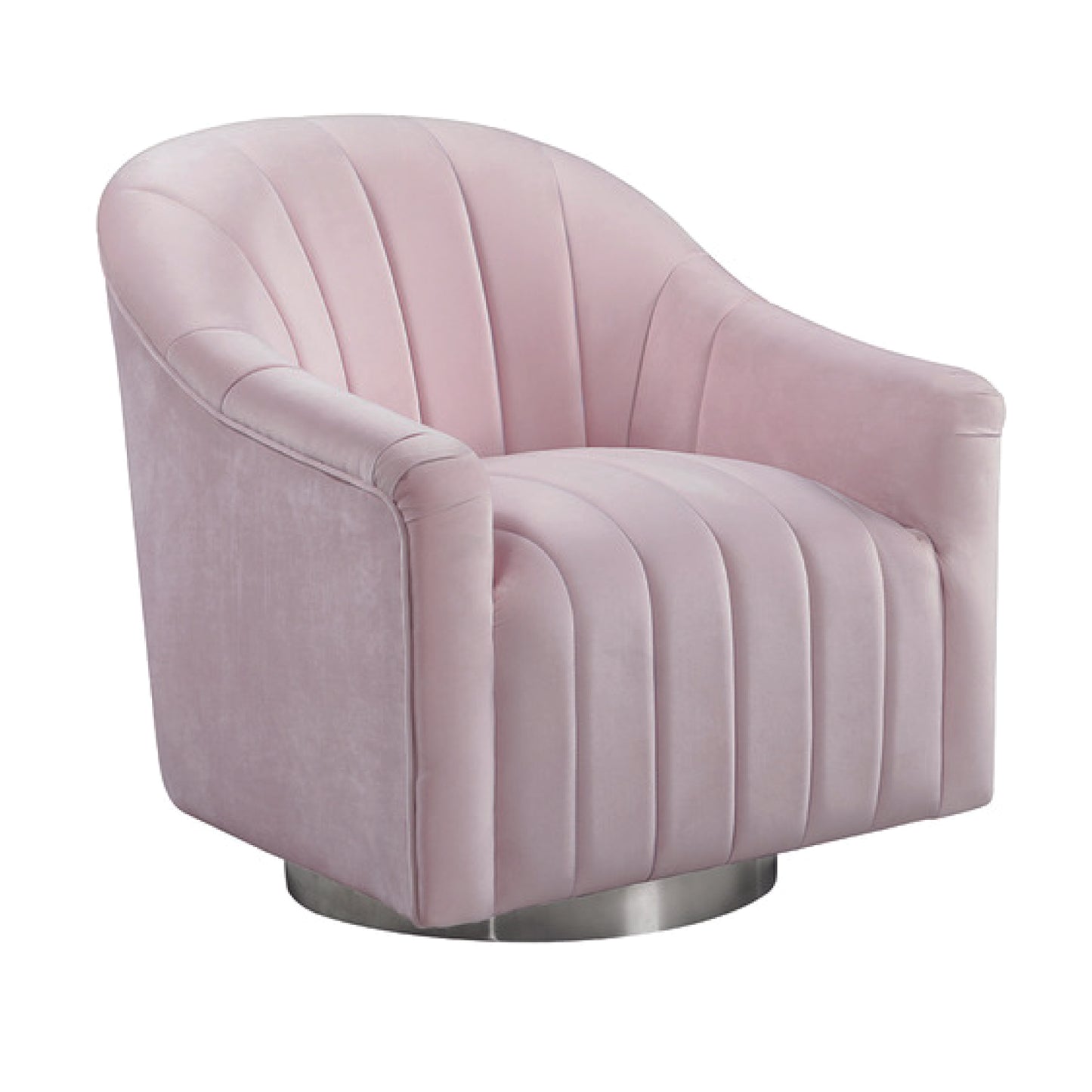 Tiffany Swivel Armchair In Pink