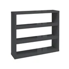 Puro Charcoal High Gloss Bookcase - Sleek Storage with Modern Elegance - Image 3
