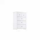 Havana 3+2 Chest - Solid Pine with White-Washed Finish & Antique-Style Handles - Image 2