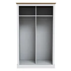 Devon White 2-Door Sliding Wardrobe - Timeless Elegance with Space-Saving Design - Image 2
