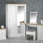 Devon White 2-Door Sliding Wardrobe - Timeless Elegance with Space-Saving Design - Image 3