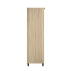 Stockholm Chevron 2 Door Wardrobe-Sonoma Oak Finish with Black Legs (2 Packs) - Image 4