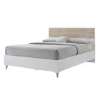 Stockholm White-Oak Double Bed - Sleek Retro Style with Mid-Height Headboard - Image 3