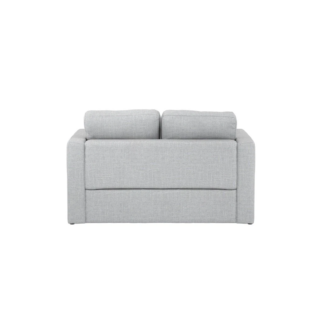 Newport Light Grey 2 Seater Sofa - Linen-Blend Upholstery with Scatter Cushions - Image 4