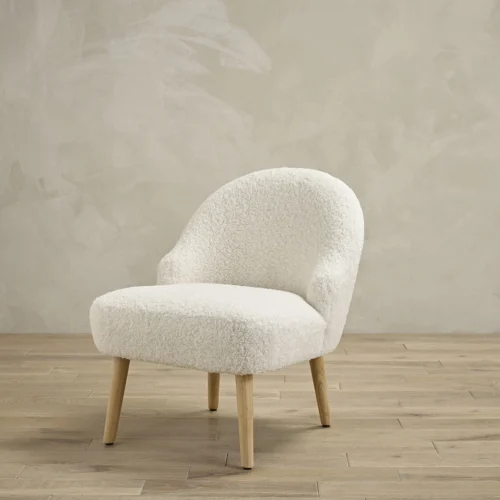 Ted White Chair - Stylish Simplicity with Plush Comfort