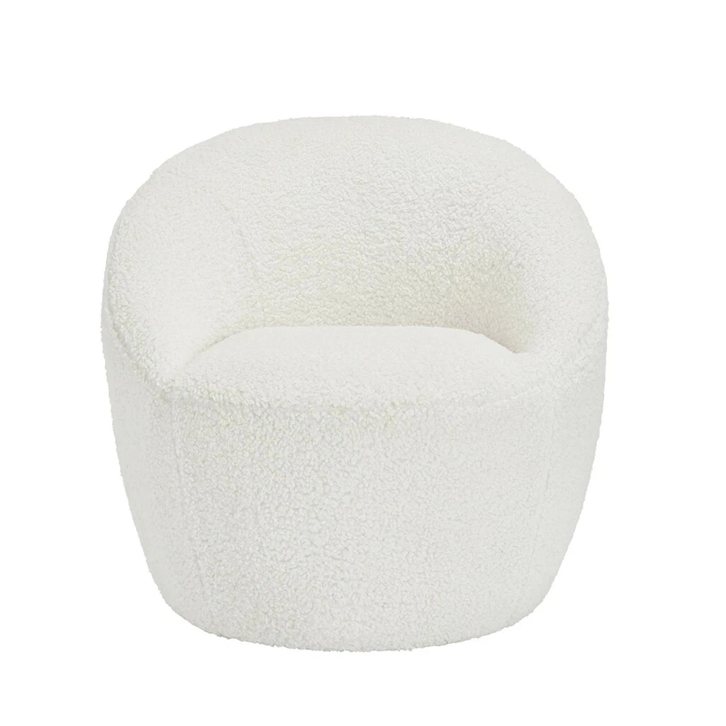Cocoon Boucle Occasional Chair Cozy Elegance with Soft, Curved Design Brand New - Image 3