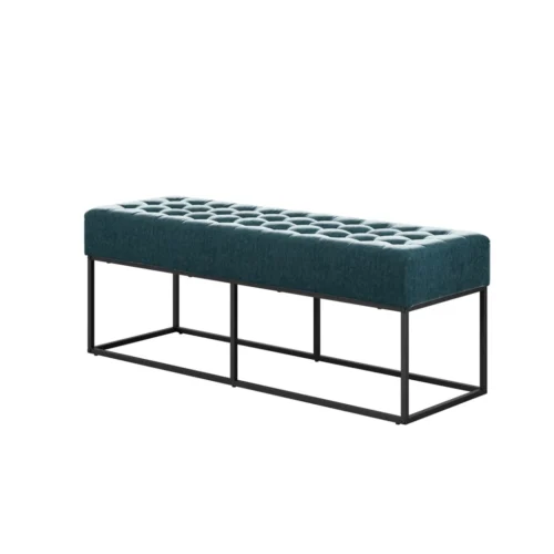 Boden Yale Blue Bench - Modern Aesthetic & Timeless Comfort