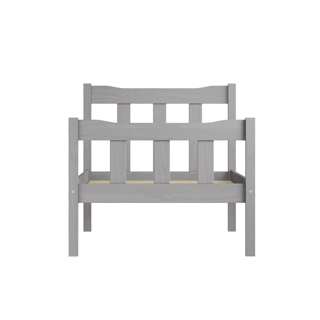 Havana Grey Single Bed - Grey-Washed Solid Pine with Timeless Elegance (2 Packs) - Image 3