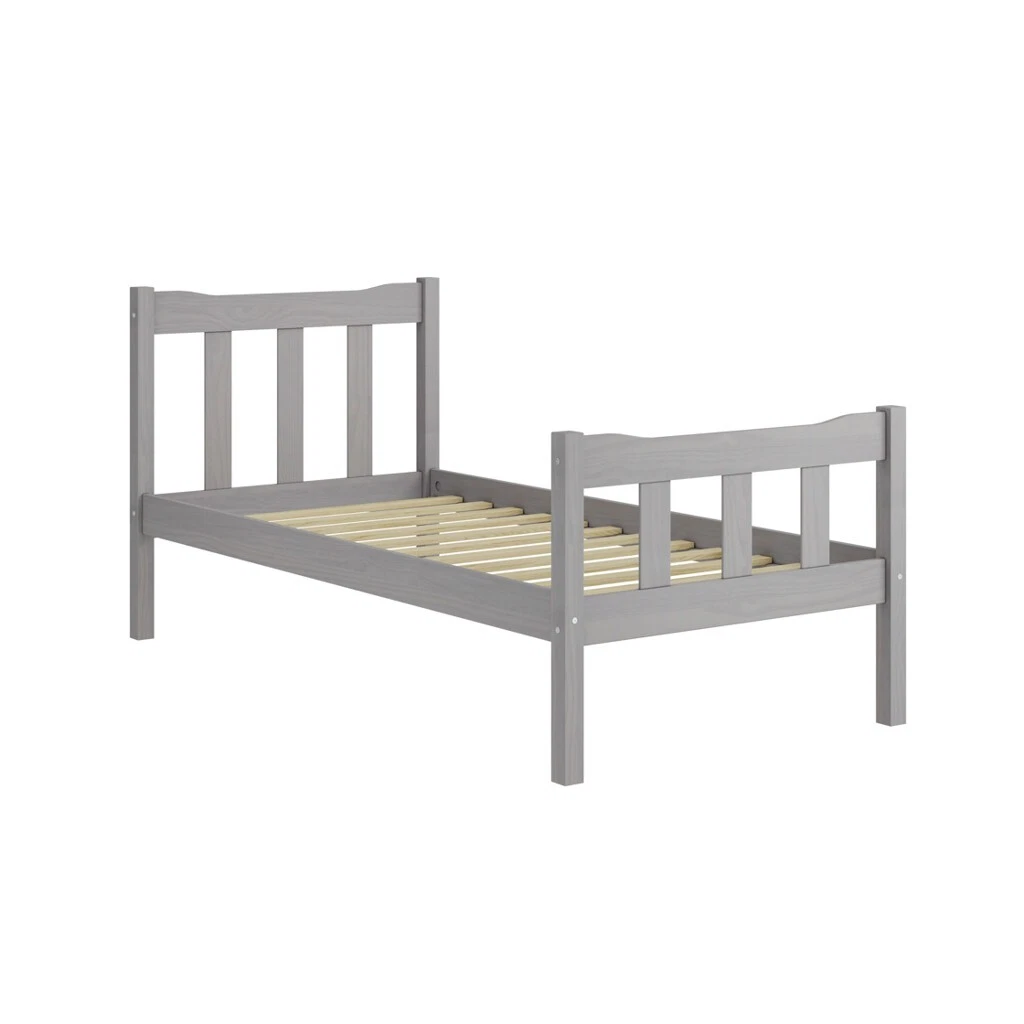 Havana Grey Single Bed - Grey-Washed Solid Pine with Timeless Elegance (2 Packs) - Image 4