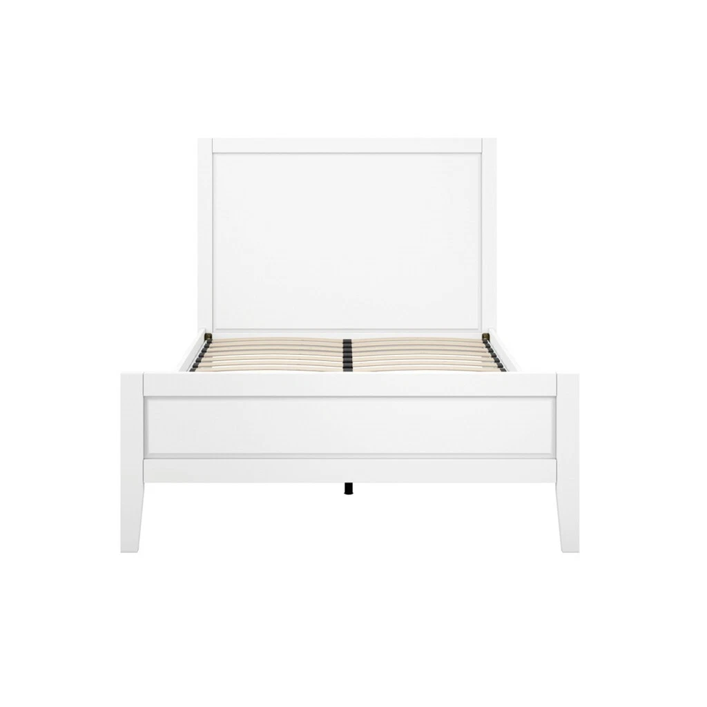 Bay White King Size Bed-Minimalist Shaker Style with Sturdy Construction(2 Pack) - Image 2