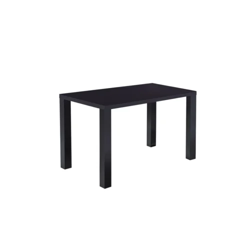 Monroe Black High Gloss Medium Dining Table with Sleek Modern Design
